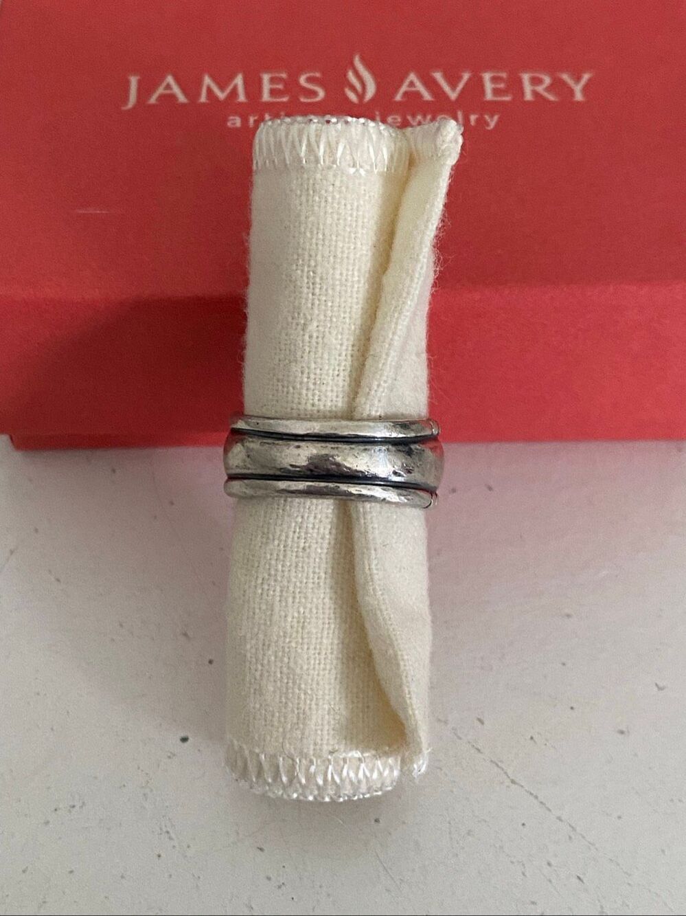 James Avery Retired Paisley Bypass Ring - Picture 3 of 5